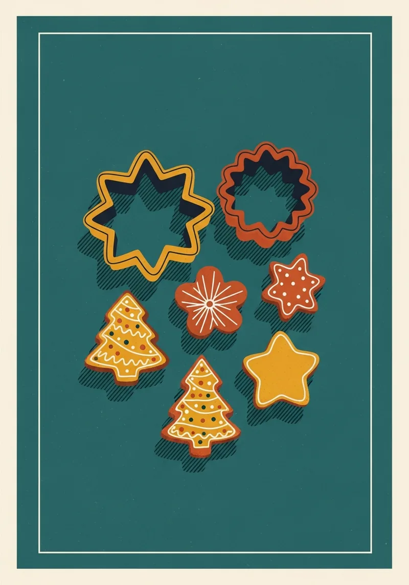 Weihnachtsplätzchen-Backset